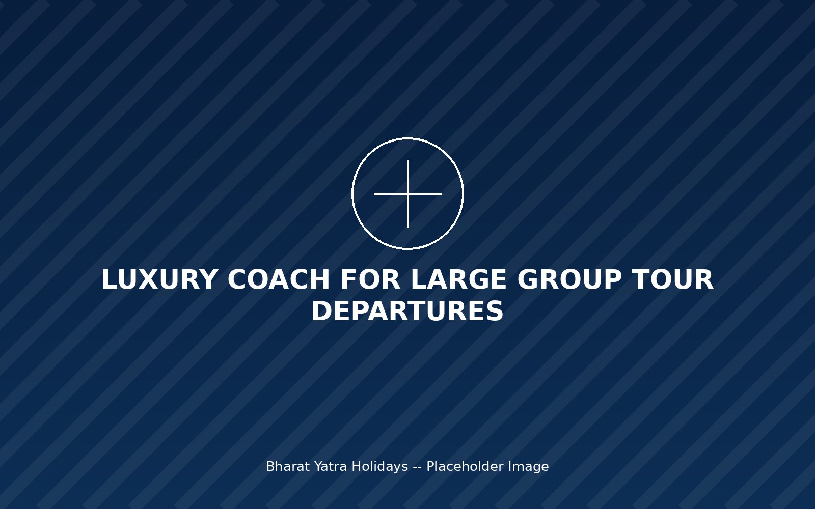 Luxury coach for large group tour departures